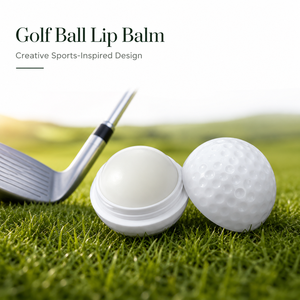 Baume à lèvres personnalisé en forme de balle de golf pour les cadeaux promotionnels des clubs, marque privée, OEM - Product Image 1