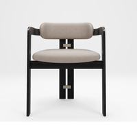 Chaises de salle à manger italiennes modernes en gros, fauteuils en bois massif avec dossier et revêtement en cuir – Haute qualité pour la maison, le bureau et la villa