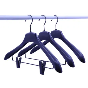 Factory Outlet Men's Sturdy Black Wetsuit Hanger Men's Suit Hangers for Clothing Use