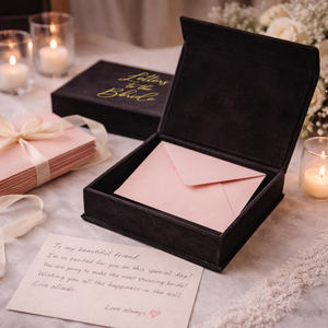 Caja <span class=keywords><strong>de</strong></span> <span class=keywords><strong>Cartas</strong></span> para la Novia con Sobres <span class=keywords><strong>de</strong></span> Terciopelo, Personalizada, para Consejos <span class=keywords><strong>de</strong></span> Despedida <span class=keywords><strong>de</strong></span> Soltera, Cajas <span class=keywords><strong>de</strong></span> Invitación <span class=keywords><strong>de</strong></span> Boda <span class=keywords><strong>de</strong></span> Terciopelo - Product Image 4