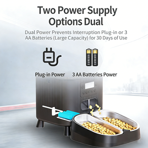 מזין חכם אוטומטי לחיות מחמד (4.5 ליטר) עם WiFi, תזונות ניתנות לתכנות, ספק כוח כפול, קערת נירוסטה עם נעילת טריות - לחתולים וכלבים - Product Image 4