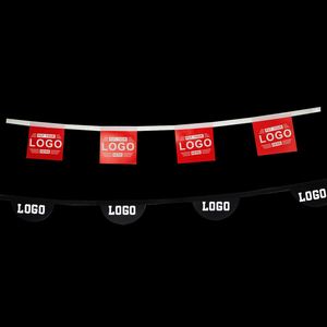 Outdoor Indoor Polyester Bunting Flag Festival Decoration <b>String</b> Flag Custom PVC Paper Plastic <b>String</b> Flag - Product Image 2