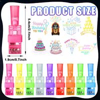 24 lumières à doigts pour fête d'anniversaire, 8 modèles de lumières à doigts lumineuses pour les fêtes d'anniversaire des enfants