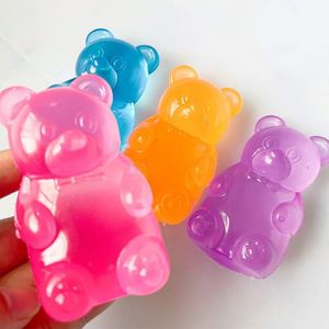 Custom Glitter Infused <b>Bear</b> <b>Gummy</b> Squishy High-End Aesthetic Squeeze Toy with Sparkle Finish, Perfect for Collectors, Teens - Product Image 1