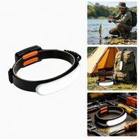 Linterna Frontal LED Recargable con Luz Blanca y Roja, 4 Modos para Camping, Correr, Senderismo, Pesca