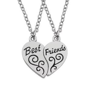 Collier pendentif en alliage de zircon en forme de cœur chrétien « <span class=keywords><strong>Meilleurs</strong></span> <span class=keywords><strong>amis</strong></span> <span class=keywords><strong>pour</strong></span> toujours », design mignon <span class=keywords><strong>pour</strong></span> <span class=keywords><strong>les</strong></span> occasions d'anniversaire - Product Image 6