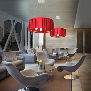 Lampe à <span class=keywords><strong>suspension</strong></span> en feutre acoustique de conception nordique moderne Installation facile au plafond Lumière suspendue en feutre absorbant le son pour la décoration de bureau - Product Image 6