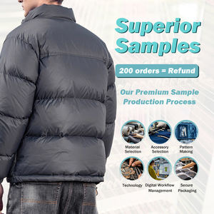 Custom LOGO ODM&OEM Men's Down Jacket Outdoor <b>Coat</b> Windproof Cotton-<b>padded</b> Jacket Down Jacket for Winter Men - Product Image 3