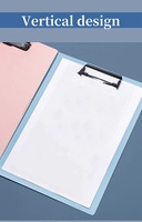 Carpeta de documentos de plástico esmerilado de PP A4 personalizada F1712 con bolsa de almacenamiento/soporte de acrílico con Clip de Metal duradero para archivar