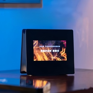 Vendita calda LyricFlow testi Floating BT Speaker Smart Clock con paesaggio sonoro naturale per Home Office o campeggio-alimentato a batteria - Product Image 4