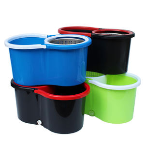 Ensemble de serpillière et de seau en microfibres pour nettoyage humide des sols domestiques respectueux de l'environnement torsadé à 360 rotatifs - Product Image 5