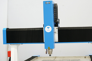 Machine CNC de sculpture de statues à 3 axes haute vitesse, découpe de marbre, prix compétitif, 1200*2800mm avec broche de scie horizontale - Product Image 2