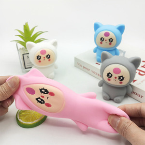 <b>Cute</b> Baby <b>Bear</b> Squishy Toy TPR Flour Stress Relief Sensory Fidget Adorable Rabbit Relaxation Squeeze Toy for Kids - Product Image 5