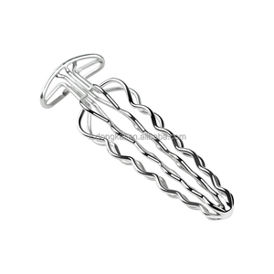 Dongkai Source Factory Kürbisförmiger Hohlanalplug aus Edelstahl, Fetisch-Plug, Metall-Hohlanalplug mit Rundem Sockel, Sexspielzeug für Männer - Product Image 4