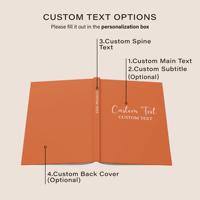 Carnet de notes A5 en similicuir à couverture rigide avec reliure cousue, pages lignées, design personnalisé, pages pour objectifs, pour la motivation et les cadeaux