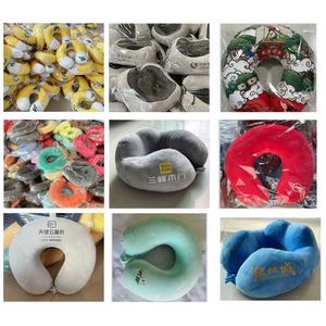 Cadeau promotionnel, logo personnalisé imprimé, oreillers de voyage modernes, coussins en mousse à mémoire de forme en forme de U, oreiller pour le cou - Product Image 3