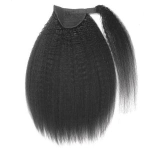 Extensiones de Cabello Humano al por Mayor, Cola de Caballo Pre-adherida con Punta en U, 100% Cabello Virgen Remy Indio, Liso Rizado, 8-30'', 100g - Product Image 1