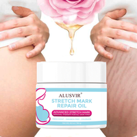 Crème Végétalienne Réparatrice Anti-Vergetures et Cicatrices d'Acné Post-Partum, Soin Corporel de Maternité Marque Privée