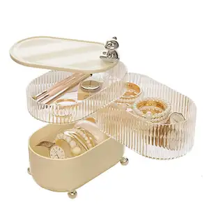 Wasserdichte Mehrzweck-Schmucks chu bladen zeigen kleines Kunststoff-Badezimmer-Schreibtisch-Make-up
