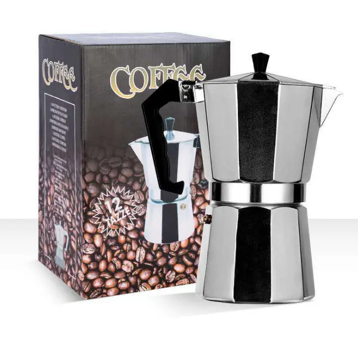 Thiết kế sáng tạo cafetera Espresso cà phê 6 cốc Moka nồi