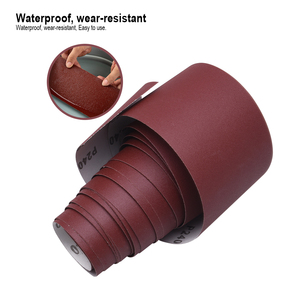 Indurisce il rotolo di carta vetrata quadrato abrasivo a lunga durata in ossido di alluminio impermeabile, supporto OEM personalizzabile - Product Image 5