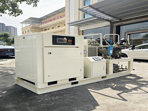 Compresseur industriel à vis et surpresseur intégré, lubrifié à l'huile, refroidissement par air, 30 bars, 2,3 m³/min, à aimant permanent - Product Image 3