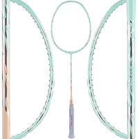 YODIMAN Mint Mambo Raquette de badminton ultra légère 77g en fibre de carbone, cadre complet, haute tension, durable, professionnelle, PU de haute qualité