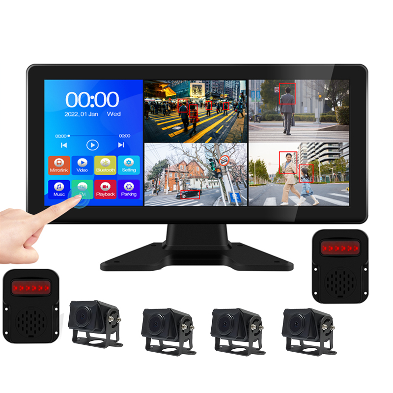 Universal Car LED Parking Sensor System Car Reverse Backup Radar Buzzer Warning Alarm Kit LED Display with 4 Parking Sensors