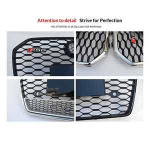 Nuova Griglia Frontale per <span class=keywords><strong>Audi</strong></span> A6L <span class=keywords><strong>RS6</strong></span> 2016-2018 A6 C7PA e Paraurti con Rete a Nido d'Ape Migliorata in ABS - Product Image 4