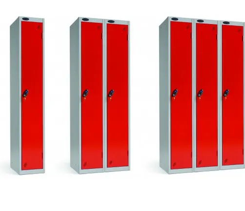 Красочный металлический шкафчик с 1 дверью и 2 дверцами