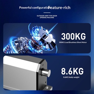 Side núi cửa tự động mở 90 độ cong cánh tay loại động cơ phẳng cửa điện gần hơn bên ngoài cộng đồng sân ngoài trời - Product Image 2