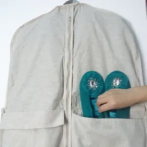 Wholesale Cheap Reusable Custom Printed Personalized Suit Cover Cotton Garment Bag