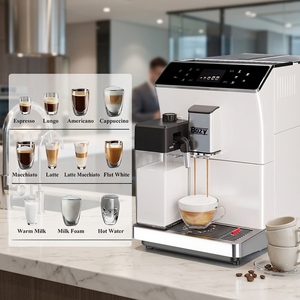 Cafetera Espresso Automática Blanca, de Grano a Taza, para Cappuccino, Uso Doméstico - Product Image 1