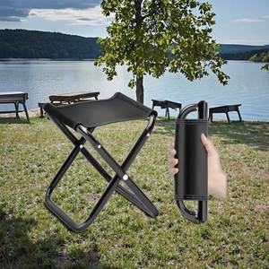 Custom Logo <b>Outdoor</b> Beach Traveling Folding Portable Camping Chair Lightweight Fishing <b>Stool</b> - Product Image 1
