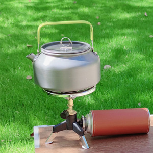 Estufa de Gas Portátil de Aleación de Aluminio de una Pieza, Combustible Butano, para Camping y Uso en Exteriores, Estilo Europeo - Product Image 1