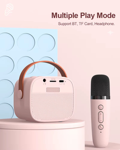 High Quality Speaker with Wireless Mic Small <strong>Bluetooth</strong> Mike <strong>Portable</strong> <strong>Sound</strong> <strong>System</strong> Karaoke Mini Microphone Machine for Kids - Product Image 2