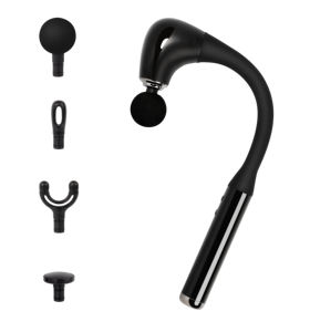 Masajeador Muscular Flexible con Cuatro Cabezales de Masaje, Cinco Velocidades, Pistola de Masaje de Tejido Profundo, Buen Regalo - Product Image 1