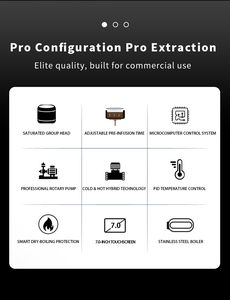 Máquina de Espresso Semiautomática Comercial con Caldera de Acero Inoxidable, 9 Bares, Pantalla de Datos de Extracción en Tiempo Real que Garantiza una Consistencia - Product Image 6