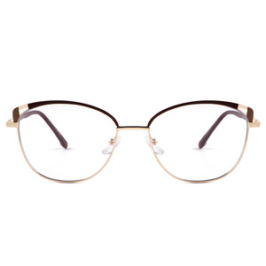 Nouvelles montures de lunettes pour femmes, logo personnalisé, monture optique en métal, <span class=keywords><strong>filtre</strong></span> <span class=keywords><strong>anti</strong></span>-lumière bleue, monture de lunettes photochromiques, lunettes optiques - Product Image 6