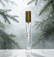 Flacon pulvérisateur carré en verre transparent de 3 ml, 5 ml, 8 ml, 10 ml, 15 ml, vide, rechargeable, mini flacon de parfum avec pompe à écran