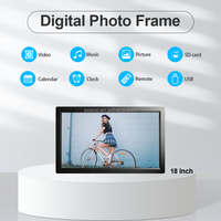 Neues Design Horizontal Vertical Display Advertising Player 18,5 19-Zoll-Bildschirmrotation Elektronischer digitaler Foto rahmen