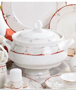 Low Price Wholesale Ceramic Tableware 60-piece <b>Set</b> Plate Bowl Dinner <b>Set</b> - Product Image 3