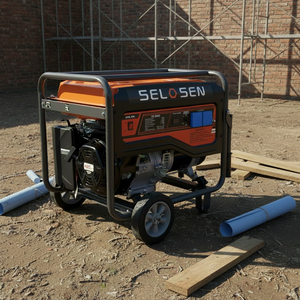 Générateur d'énergie portable SELOSEN 5500W, générateur à essence 5,5 kW à démarrage manuel/électrique pour la maison et le camping - Product Image 2