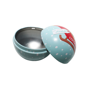 Christmas Decorative Ball <b>Tin</b> Cans Cookie Tea Candy Kids Toys Gift Storage Food Safe Sealed Packaging Custom Logo Round - Product Image 5