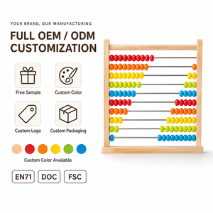 Abacus 100 pièces, durable, fait main, miniature, pour enfants de 3 ans et plus, apprentissage Montessori, cadeau, logo personnalisé OEM, ANNA & BECK - Product Image 5