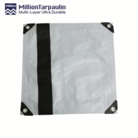 Bâche industrielle MILLION 200 g/m² robuste, imperméable, résistante aux intempéries, enduite de PE, anti-déchirure
