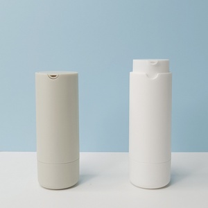 Custom logo Label Grey White Airless <b>Bottle</b> Body 30ml 50ml Lotion <b>Bottle</b> With Cap <b>Empty</b> Packaging Cosmetics Skincare - Product Image 1