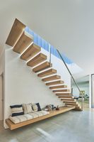 Escaliers Flottants Intérieurs Personnalisés, Escalier Moderne et Durable pour Villas et Hôtels