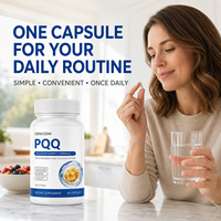 Fabricant de capsules PQQ à marque privée OEM, complément alimentaire pour le bien-être cellulaire et l'énergie, en flacon