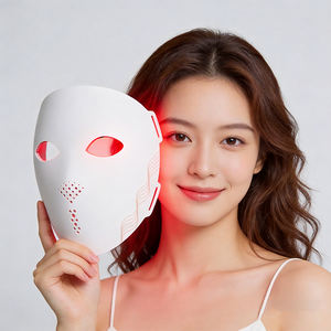 Masque facial laser 4D, 88 ampoules laser, 176 faisceaux, thérapie par <span class=keywords><strong>lumière</strong></span> rouge infrarouge, masque facial en silicone - Product Image 1